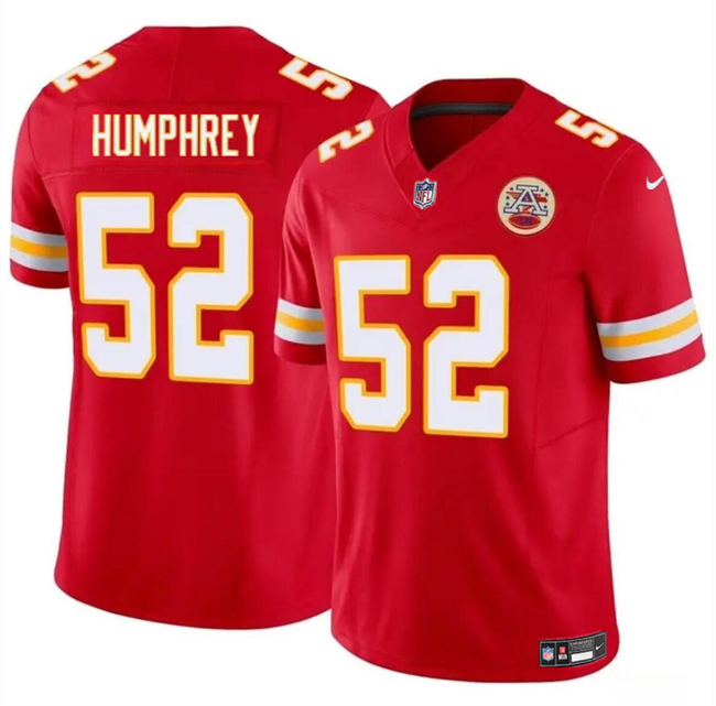 Men??s Kansas City Chiefs #52 Creed Humphrey Red 2024 F.U.S.E Vapor Untouchable Limited Football Stitched Jersey